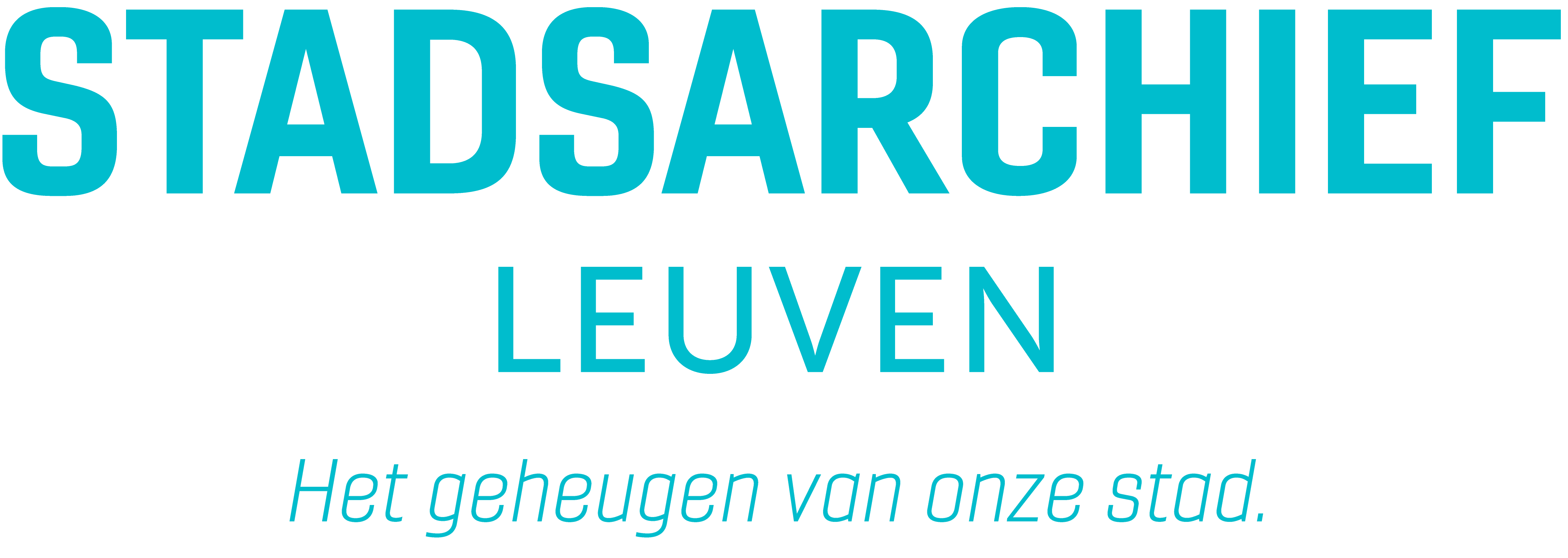 logo stadsarchief Leuven - het geheugen van onze stad